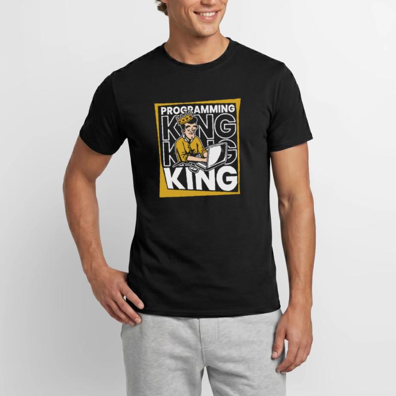 Développeur Coder Programmeur King T-shirt homme