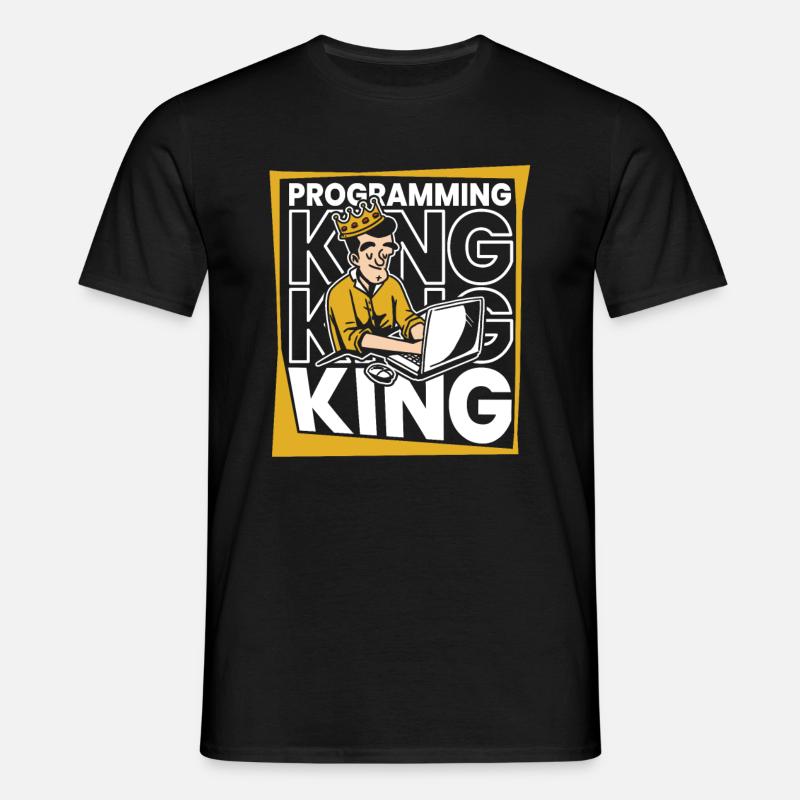 Développeur Coder Programmeur King - T-shirt Homme - noir