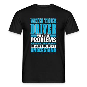 Lkw Fahrer Trucker Lastwagenfahrer - Männer T-Shirt - Schwarz - Vorne - AI Model Male 178 light (178cm)