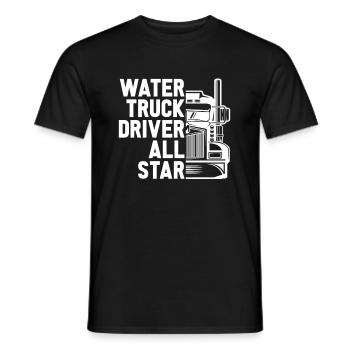 Lkw Fahrer Trucker Lastwagenfahrer - Männer T-Shirt - Schwarz - Vorne - AI Model Male 178 light (178cm)