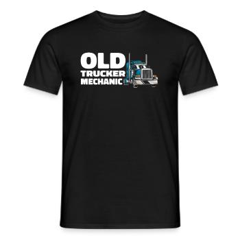Truck driver Trucker Truck driver Mechanic - Men's T-Shirt - black - Front - AI Model Male 178 light (178cm)