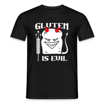 Diable sans gluten - T-shirt homme - noir - Devant - AI Model Male 178 light (178cm)