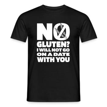 Glutenfrei Sarkasmus - Männer T-Shirt - Schwarz - Vorne - AI Model Male 178 light (178cm)