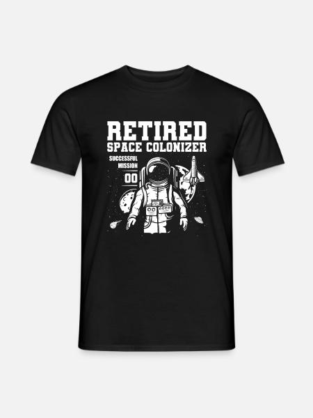 Space Space Astronaut Space Colonization - Men's T-Shirt - black