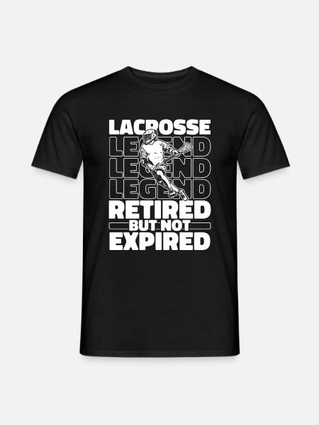 Retired Lacrosse - Men's T-Shirt - black