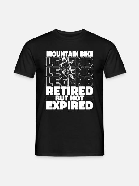 Mountainbike Mountainbiker Mtb Im Ruhestand - Männer T-Shirt - Schwarz