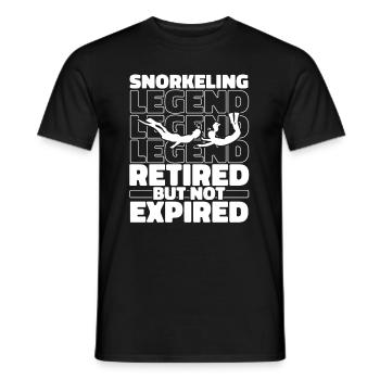 Snorkeling à la retraite - T-shirt homme - noir - Devant - AI Model Male 178 light (178cm)