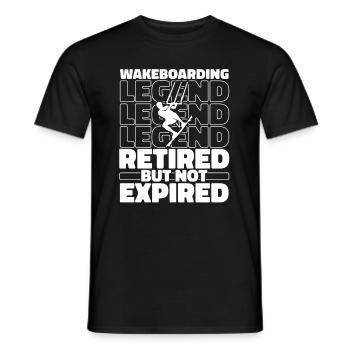 Wakeboard Wakeboarder Im Ruhestand - Männer T-Shirt - Schwarz - Vorne - AI Model Male 178 light (178cm)