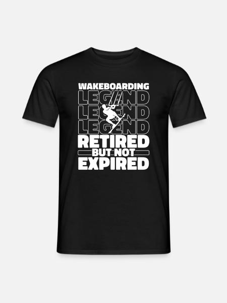 Wakeboard Wakeboarder Im Ruhestand - Männer T-Shirt - Schwarz