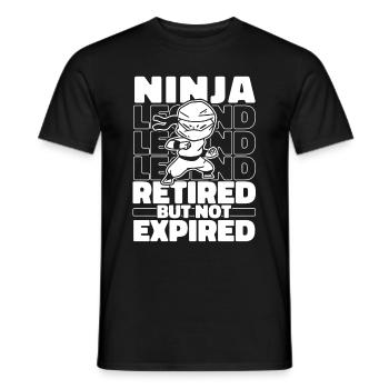 Ninja Im Ruhestand - Männer T-Shirt - Schwarz - Vorne - AI Model Male 178 light (178cm)