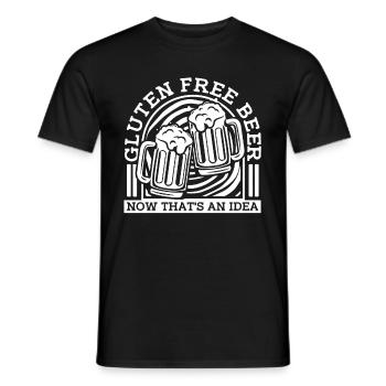 Glutenfrei Bier - Männer T-Shirt - Schwarz - Vorne - AI Model Male 178 light (178cm)