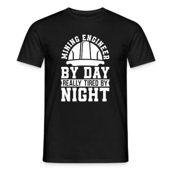 Ingénieur Witzig Ingénieur des mines - T-shirt homme - noir - Devant - AI Model Male 178 light (178cm)