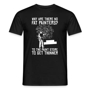 Peintre Peintre Amusement - T-shirt homme - noir - Devant - AI Model Male 178 light (178cm)