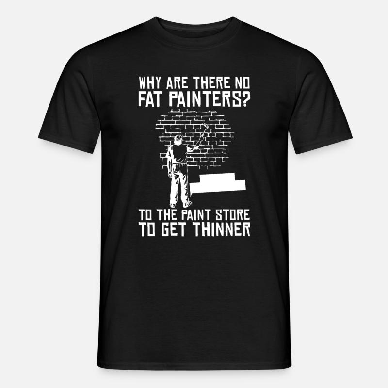 Maler Lackierer Spaß - Männer T-Shirt - Schwarz