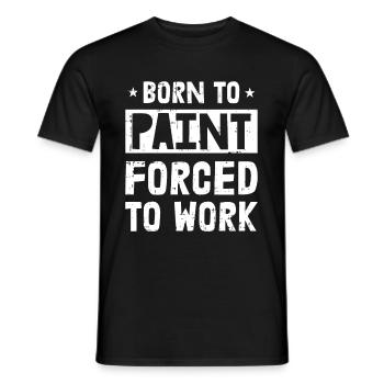 Painter Painter Funny - Men's T-Shirt - black - Front - AI Model Male 178 light (178cm)