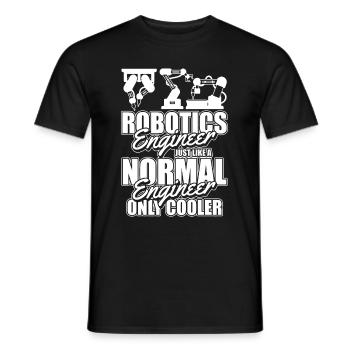 Robotique Ai Robot Drôle - T-shirt homme - noir - Devant - AI Model Male 178 light (178cm)
