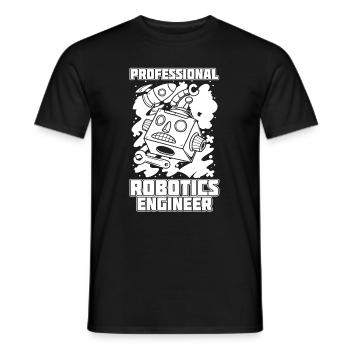 Robotik Ai Roboter Fachmann - Männer T-Shirt - Schwarz - Vorne - AI Model Male 178 light (178cm)