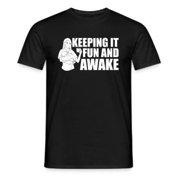 Krankenschwester Kaffee - Männer T-Shirt - Schwarz - Vorne - AI Model Male 178 light (178cm)
