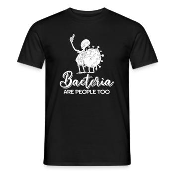 Biology Biologist Bacteria - Men's T-Shirt - black - Front - AI Model Male 178 light (178cm)