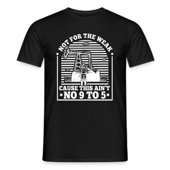 Ölfeld Bohrinsel Witzig - Männer T-Shirt - Schwarz - Vorne - AI Model Male 178 light (178cm)