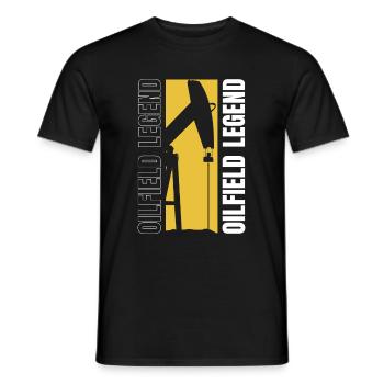 Légende de la plate-forme pétrolière - T-shirt homme - noir - Devant - AI Model Male 178 light (178cm)