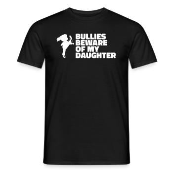 Fille de taekwondo Père de taekwondo - T-shirt homme - noir - Devant - AI Model Male 178 light (178cm)