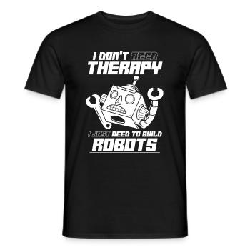 Robotique Ai Robot Drôle - T-shirt homme - noir - Devant - AI Model Male 178 light (178cm)