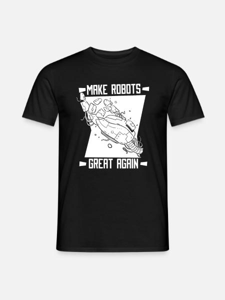 Robotics Ai Robot Funny - Men's T-Shirt - black