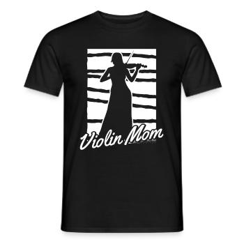 Violon Violon Mère - T-shirt homme - noir - Devant - AI Model Male 178 light (178cm)