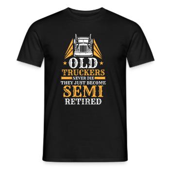 Lkw Fahrer Trucker Lastwagenfahrer Witzig - Männer T-Shirt - Schwarz - Vorne - AI Model Male 178 light (178cm)