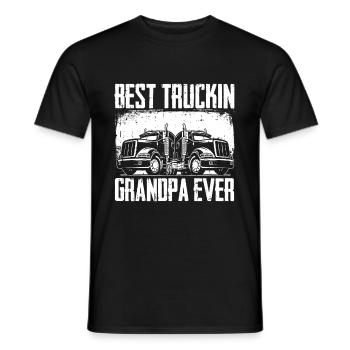 Chauffeur de camion Camionneur Grand-père - T-shirt homme - noir - Devant - AI Model Male 178 light (178cm)