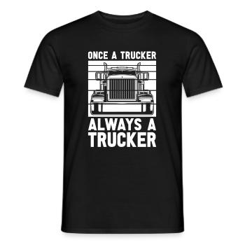 Lkw Fahrer Trucker Lastwagenfahrer Alter Trucker - Männer T-Shirt - Schwarz - Vorne - AI Model Male 178 light (178cm)