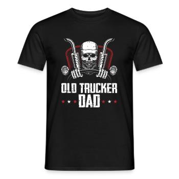 Truck driver Trucker Truck driver Dad - Men's T-Shirt - black - Front - AI Model Male 178 light (178cm)