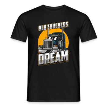 Truck Driver Trucker Truck Driver Funny - Men's T-Shirt - black - Front - AI Model Male 178 light (178cm)