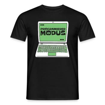 Développeur Coder Programmeur Ordinateur portable - T-shirt homme - noir - Devant - AI Model Male 178 light (178cm)
