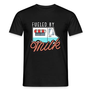 Lait de vache Humour Wagon de lait - T-shirt homme - noir - Devant - AI Model Male 178 light (178cm)