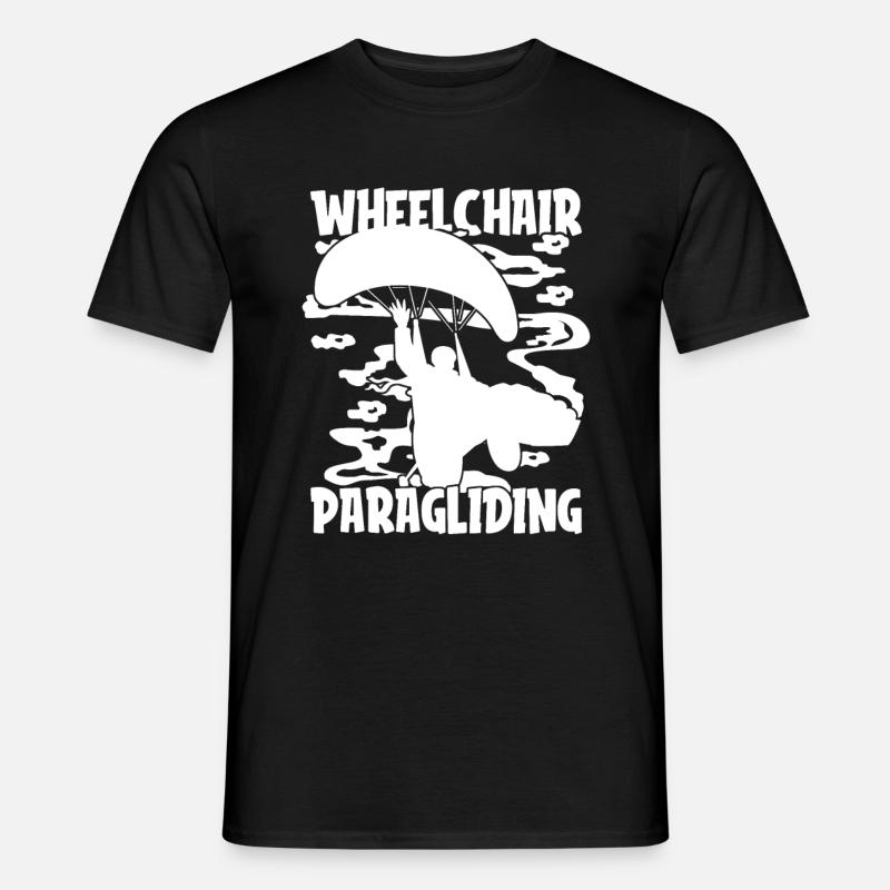 Paragleiter Paragleiten Rollstuhl - Männer T-Shirt - Schwarz