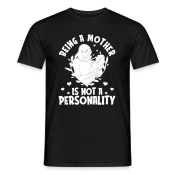 Maman Mère - T-shirt homme - noir - Devant - AI Model Male 178 light (178cm)