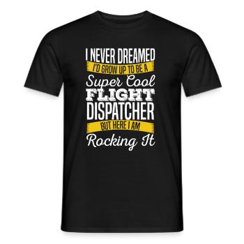 Centre d’opérations du centre de contrôle des appels d’urgence Cool - T-shirt homme - noir - Devant - AI Model Male 178 light (178cm)