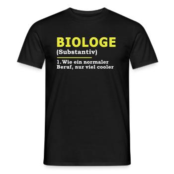 Biologe - Männer T-Shirt - Schwarz - Vorne - AI Model Male 178 light (178cm)