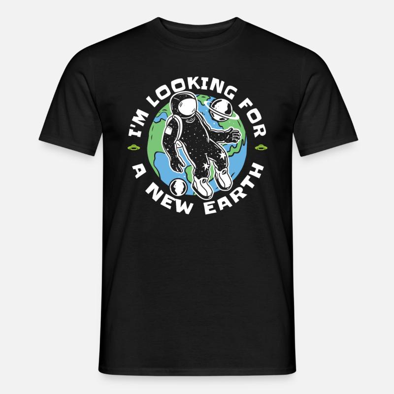 Space Space Earth Space Colonization - Men's T-shirt - black