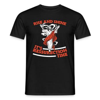 Christ Christentum Auferstehung - Männer T-Shirt - Schwarz - Vorne - AI Model Male 178 light (178cm)