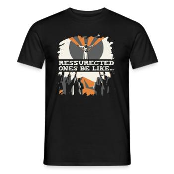 Christ Christentum Auferstehung - Männer T-Shirt - Schwarz - Vorne - AI Model Male 178 light (178cm)
