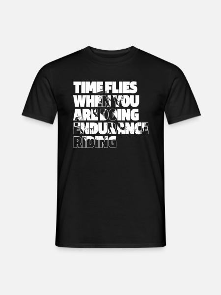 Pferd Reitsport Ausdauerreiten - Männer T-Shirt - Schwarz