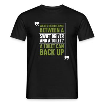 Truck Driver Trucker Truck Driver Funny - Men's T-Shirt - black - Front - AI Model Male 178 light (178cm)