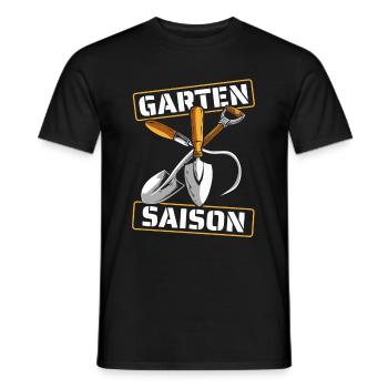 Hobbygärtner Garten Jahreszeit - Männer T-Shirt - Schwarz - Vorne - AI Model Male 178 light (178cm)