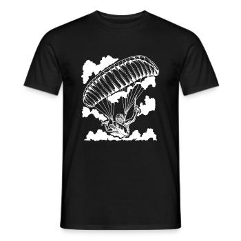 Paragliding Paragliding - Men's T-Shirt - black - Front - AI Model Male 178 light (178cm)