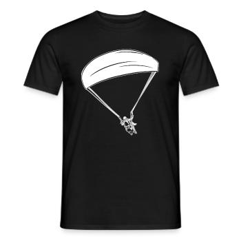 Paragliding Paragliding - Men's T-Shirt - black - Front - AI Model Male 178 light (178cm)