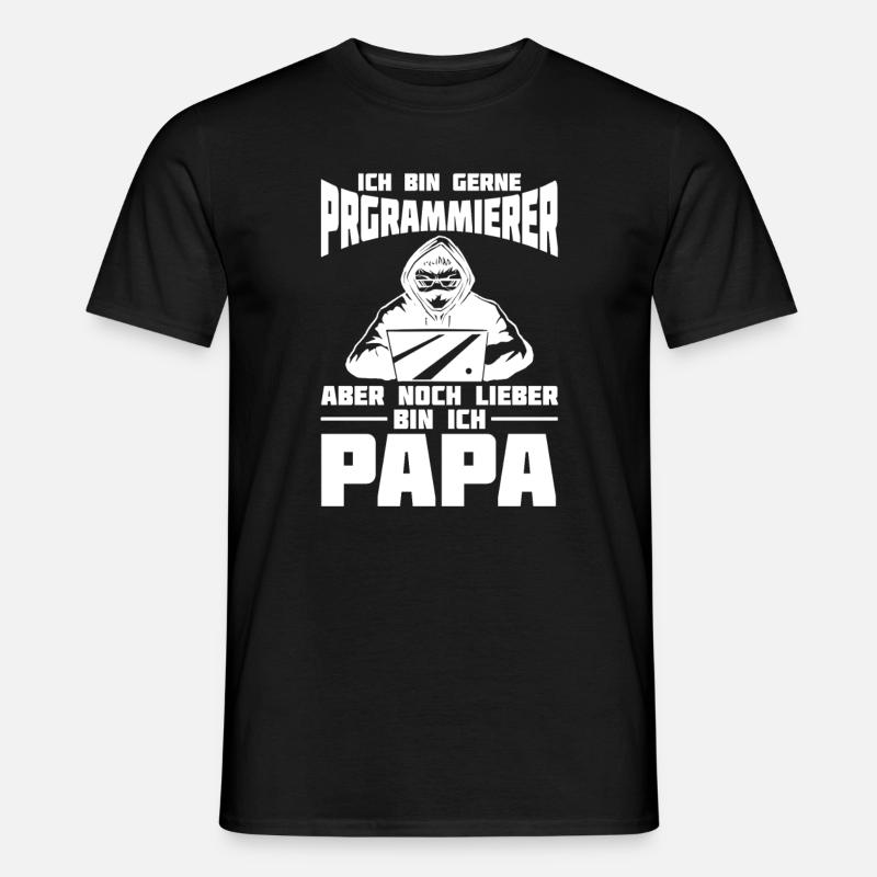 Entwickler Coder Programmierer Vater - Männer T-Shirt - Schwarz