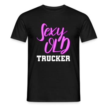 Truck Driver Trucker Truck Driver Sexy - Men's T-Shirt - black - Front - AI Model Male 178 light (178cm)
